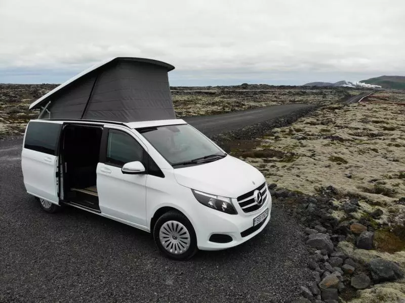 Camper van in Iceland